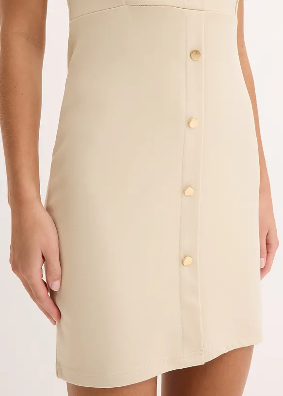 Mini jurk met schouderpads, bonprix