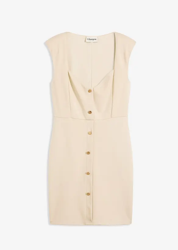 Mini jurk met schouderpads, bonprix