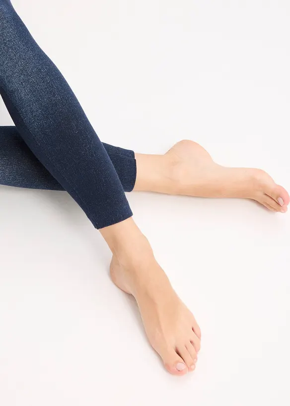 Corrigerende naadloze legging in denim look, sterk corrigerend, bonprix