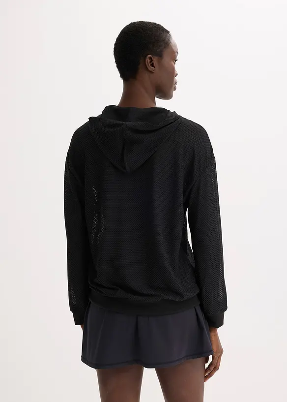 Transparante outdoor oversized jas van mesh, bonprix