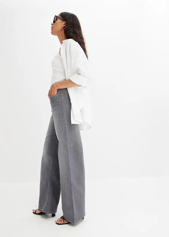 Wide leg jeans, high waist, bonprix
