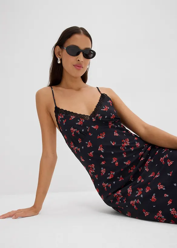Midi jurk van mesh, bonprix