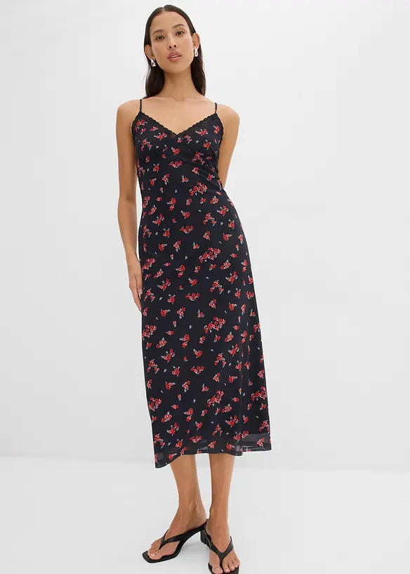 Midi jurk van mesh, bonprix