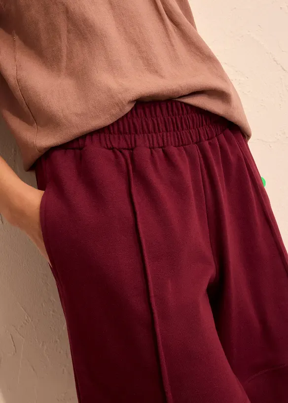 Wijde sweat short in een katoenmix, bonprix