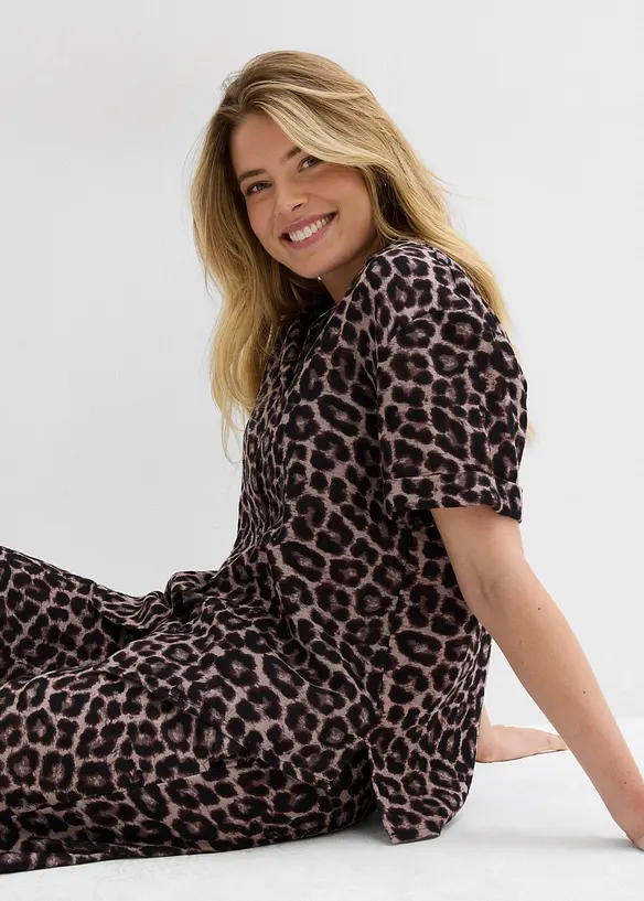 Oversized blouse van mousseline, bonprix