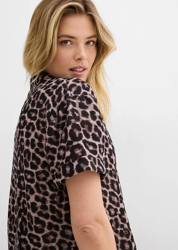 Oversized blouse van mousseline, bonprix