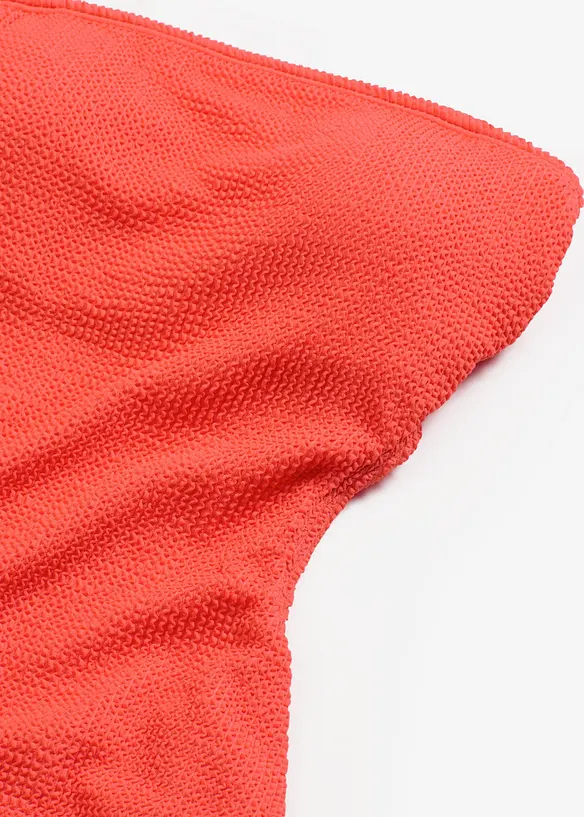 Badpak van gestructureerd materiaal met transparante bandjes, bonprix