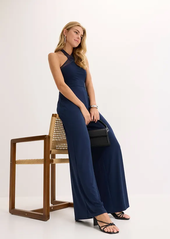 Jersey jumpsuit met cut-outs, bonprix