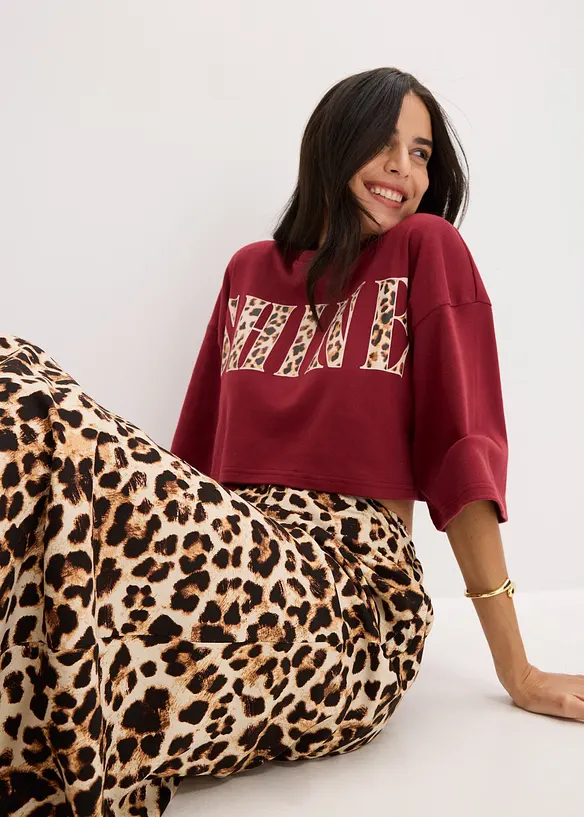 Midi rok van soepele viscose, bonprix