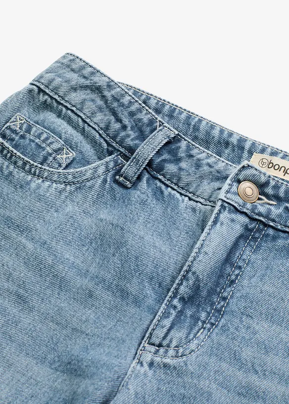 Wide leg jeans, low stretch, full length, bonprix