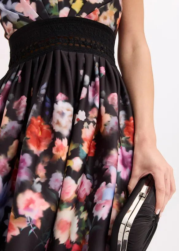 Mini jurk met gehaakte inzet, bonprix