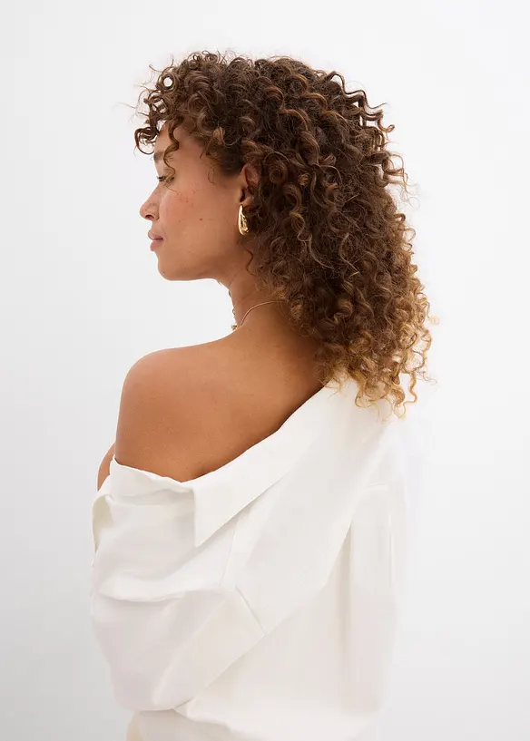 Oversized spijkerblouse, bonprix