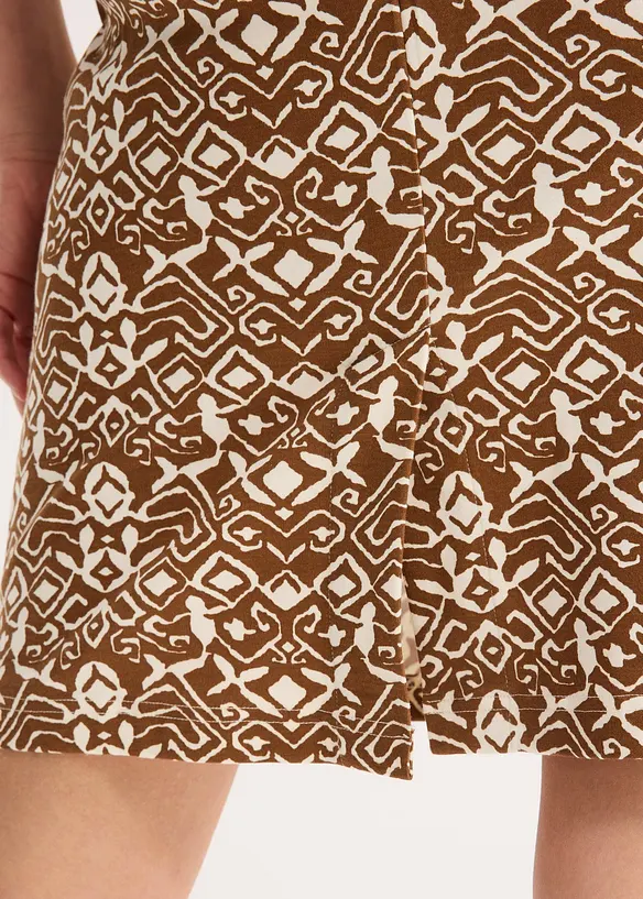 Longshirt met metallic print  in een viscosemix, bonprix