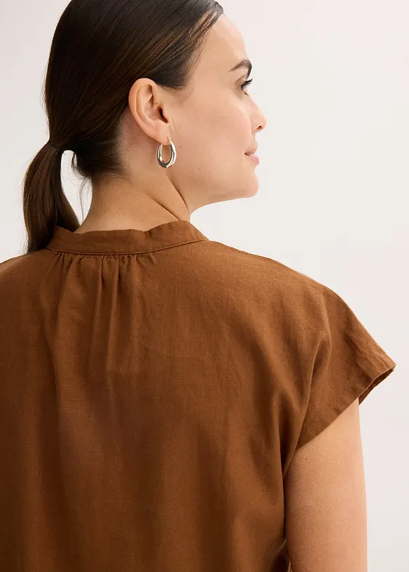 Linnen blouse in een luchtige linnenmix, bonprix