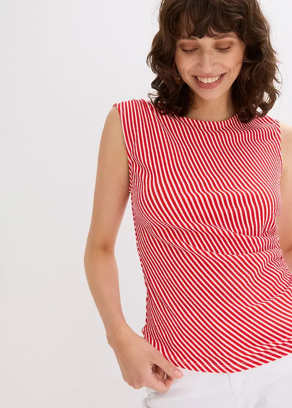 Shirt met plooitjes, bonprix