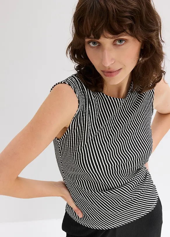 Shirt met plooitjes, bonprix