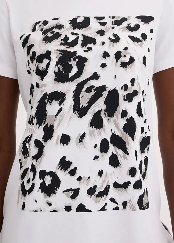 T-shirt met luipaardprint, bonprix