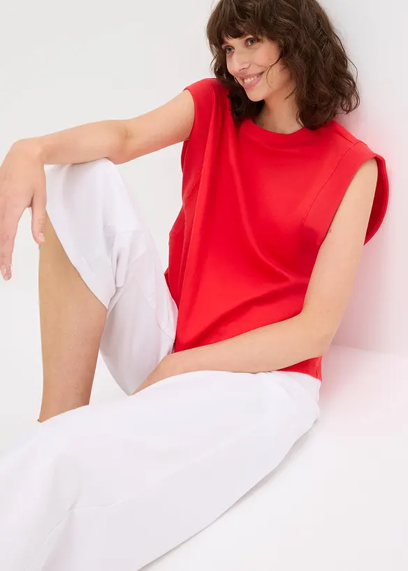 Top met ripstop inzetstuk, bonprix