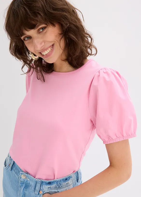 Jersey shirt met biologisch katoen, bonprix