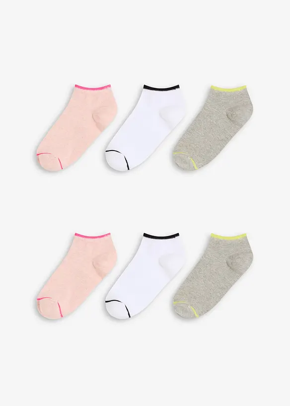 Sneakersokken met biologisch katoen (6 paar), bonprix