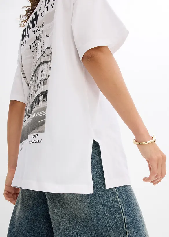 Oversized shirt van puur biologisch katoen, bonprix