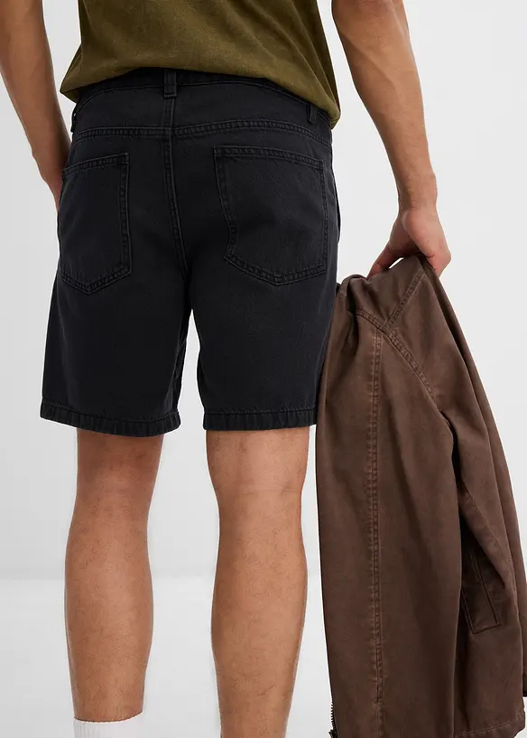 Twill short van katoen, loose fit, bonprix