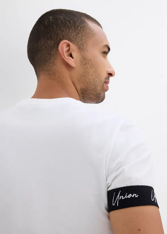 T-shirt van puur biologisch katoen, slim fit, bonprix