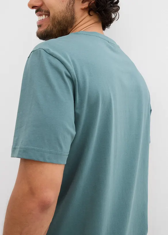 T-shirt (set van 2) van puur katoen, bonprix