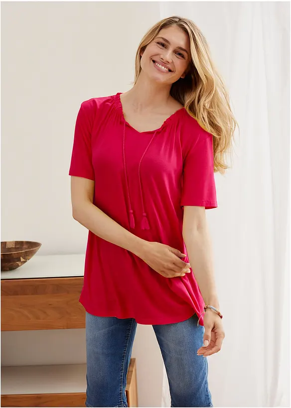 Longshirt in een viscosemix, bonprix