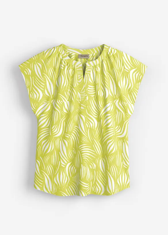 Henley shirt van een zachte viscosemix, bonprix