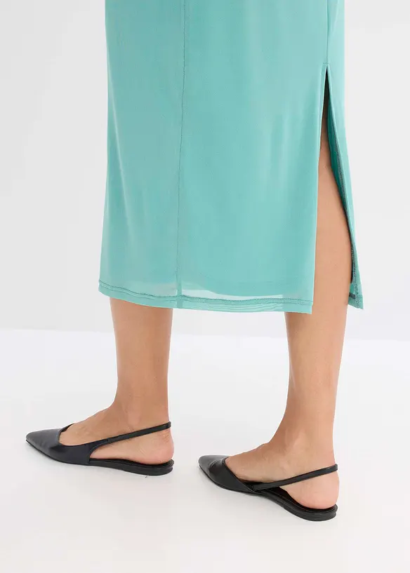 Maxi jurk met diep decolleté, bonprix