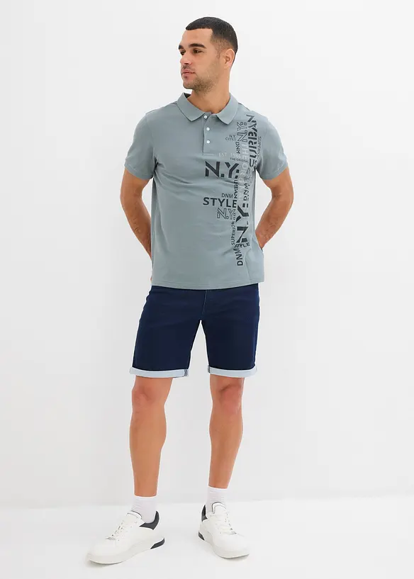Piqué poloshirt van puur katoen, slim fit, korte mouw, bonprix