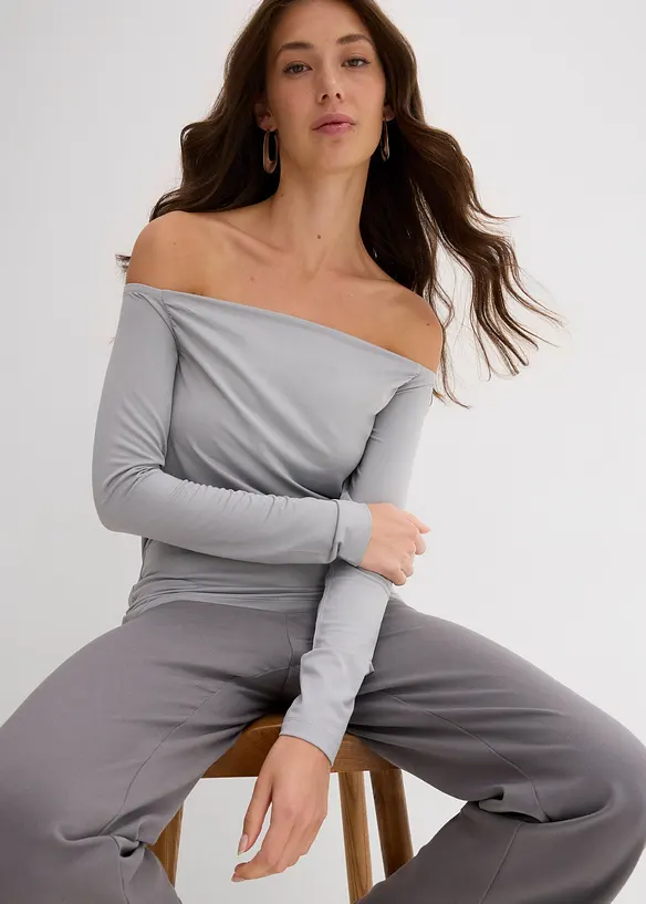 Carmen-shirt van lichte jersey, bonprix