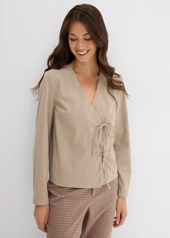 Blouse in een fijne ribstructuur, bonprix