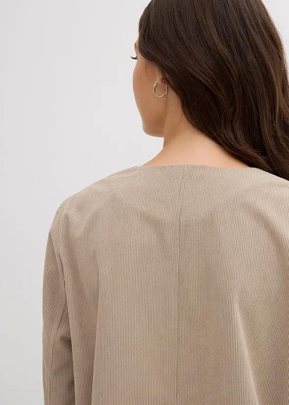 Blouse in een fijne ribstructuur, bonprix
