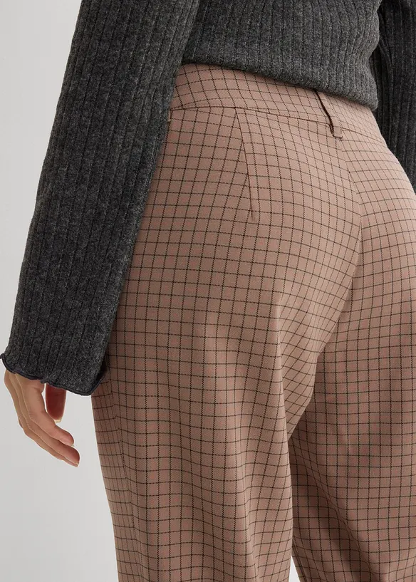 Flared broek met hoge taille, bonprix
