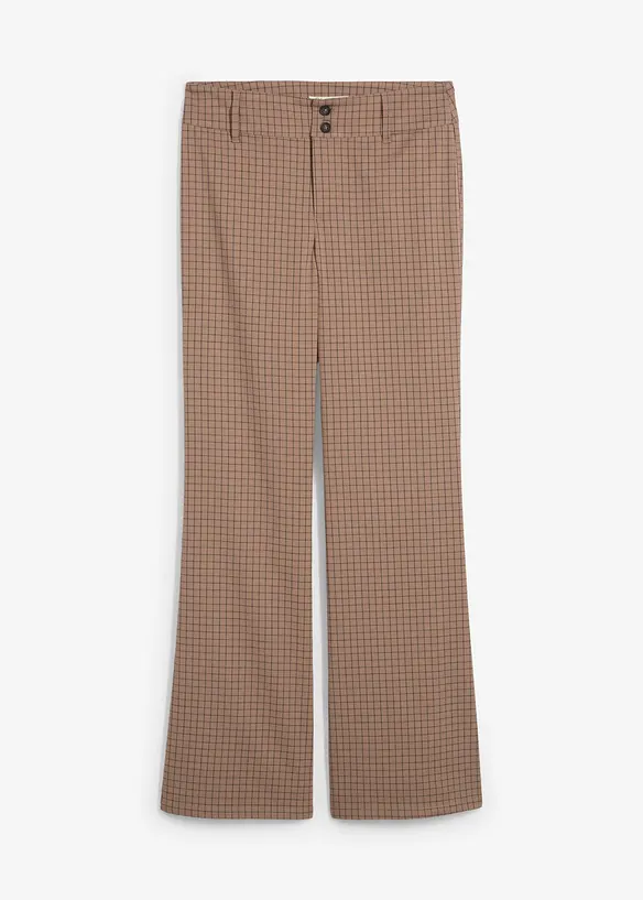 Flared broek met hoge taille, bonprix