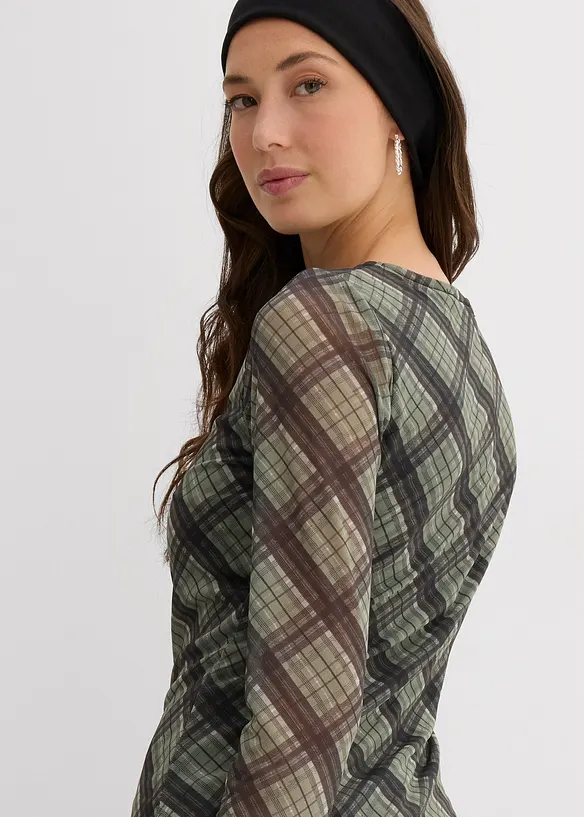Longsleeve van fijne mesh, bonprix