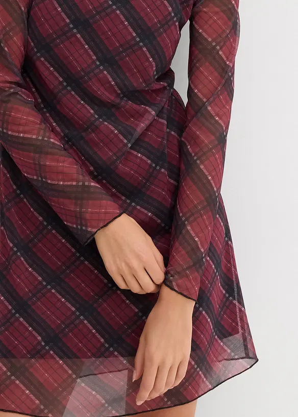 Mini jurk van fijn mesh, bonprix