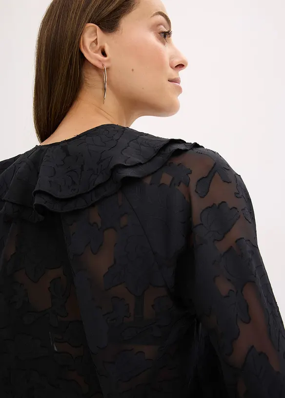 Licht transparante chiffonblouse, bonprix