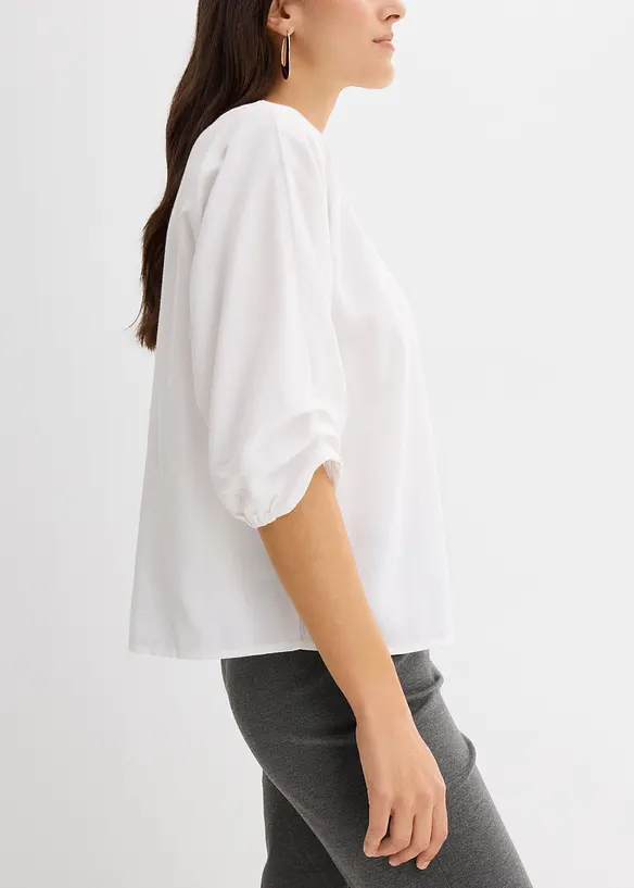 Loose fit blouse van puur katoen, bonprix