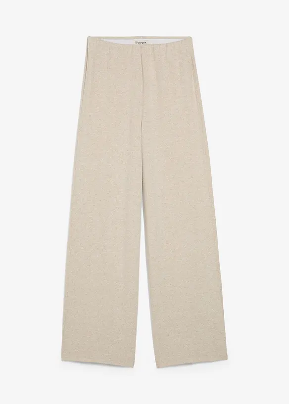 Palazzo broek in een gebreide look, bonprix
