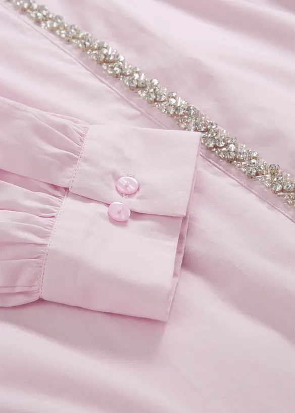 Overhemdblouse met strass, bonprix