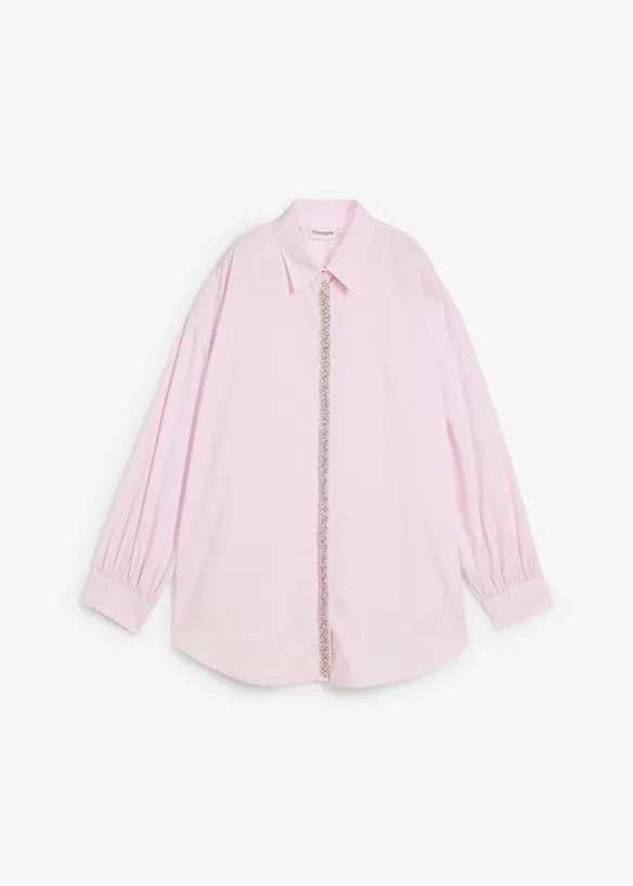 Overhemdblouse met strass, bonprix