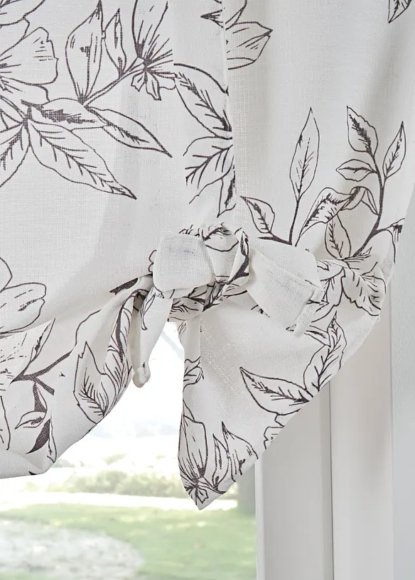Vouwgordijn met bloemenprint, bonprix