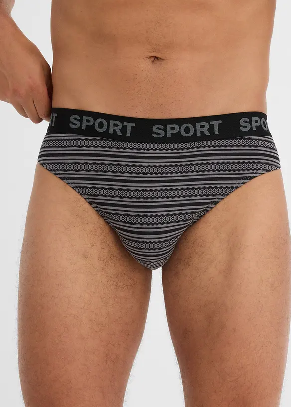 Slip met katoen (set van 4), bonprix
