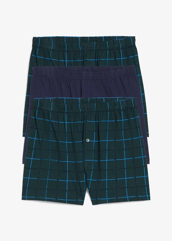 Wijde jersey van katoen boxershort (set van 3), bonprix