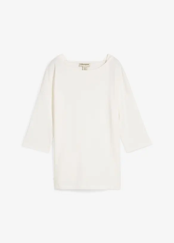 Shirt met carmen-hals van katoen, bonprix