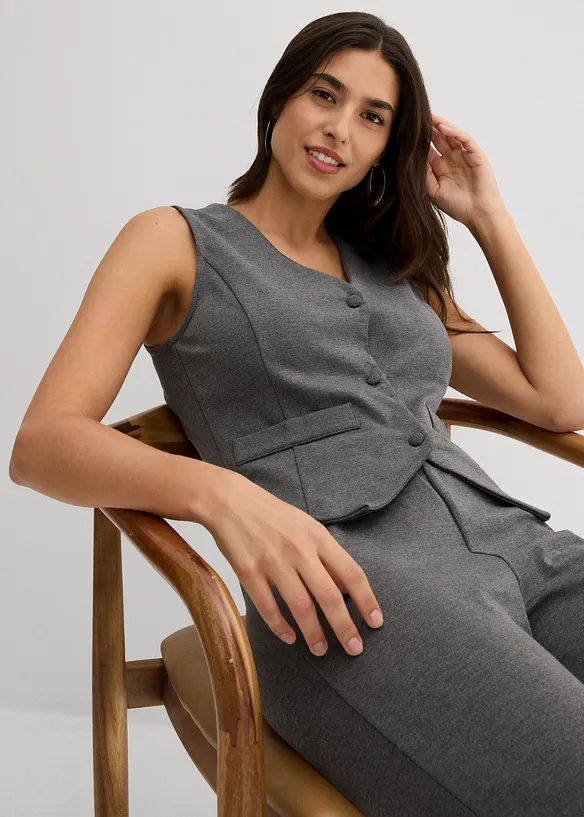 Gilet in een viscosemix, bonprix
