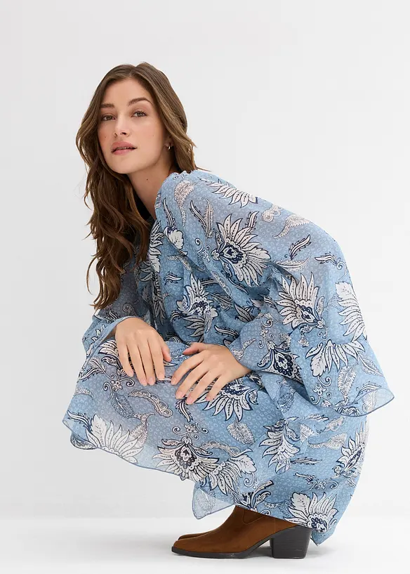 Tuniekjurk van gestructureerde chiffon, bonprix